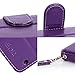 Motorola Moto Droid Turbo case, Moto Droid Turbo Flip Case, E LV Moto Droid Turbo Case Cover - Deluxe PU Leather Flip Wallet Case Cover for Motorola Moto Droid Turbo XT1254 with 1 E LV Stylus - Purple