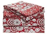 Tommy Hilfiger Molly Twin Fitted Sheet NEW Red Floral