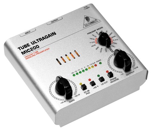 プリアンプモデリング回路搭載チューブプリアンプBEHRINGER MIC200