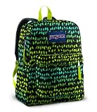 Jansport Superbreak, Sac &agrave; dos - Noir/vert, Synth&eacute;tique