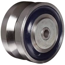 RWM Casters V-Groove Wheel with Straight Roller Bearing 7000 lbs Capacity