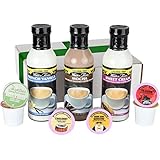 Walden Farms Coffee Creamer - Sweet Cream/Mocha/French Vanilla Coffee Creamer - Calorie Free, Carb Free, Fat Free - 12 Oz Each (with 6 K-Cups)