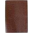 Chocolate Brown Cavallini Gigante Embossed Leather Journal