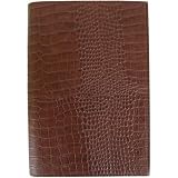 Chocolate Brown Cavallini Gigante Embossed Leather Journal