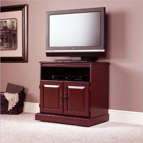 Sauder Heritage Hill 29" TV Cart in Classic Cherry