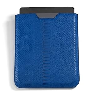 Genuine Embossed Full Grain Italian Leather Soft Line Apple iPad Protective Sleeve