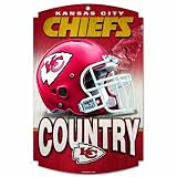 NFL Kansas City Chiefs Wood Sign