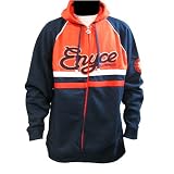 Enyce - Brand New Enyce Orange/Navy Blue/White Zip-up Hooded Sweatshirt