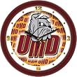Minnesota-Duluth Bulldogs Suntime 12" Dimension Glass Crystal Wall Clock - NCAA College Athletics