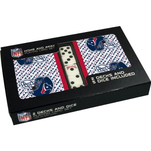 Bicycle Houston Texans 2-Deck Playing Cards with Dice Set