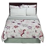 Contemporary Home Pink/Grey Scandinavian Bed in a Bag - Queen