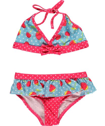 Pink Platinum Girls 2-6X Strawberry 2 Piece, Turquoise, 2T