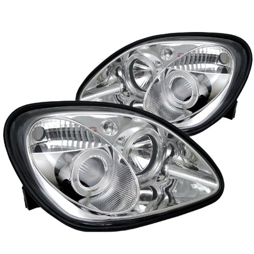 Carpart4u Mercedes Benz SLK Halo Projector Headlights Koshin Platinum White Halogen Light Bulbs