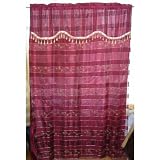 Window Curtain / Ella - Burgundy Case Pack 24
