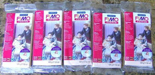 Staedtler Fimo Puppen Modelling Clay for Miniatures Lot of 5