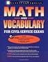 Math and Vocabulary for Civil Service Exams