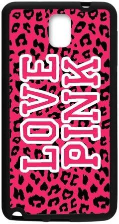LOVE PINK Victoria's Secret Cover Case for Samsung Galaxy Note 3 Plastic &amp; TPU (Laser Technology)