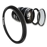 52-mm to 55-mm Camera Lens Filter Step Up Adapter Ring