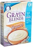 Gerber Cereal Grain Blends, 8 Grains & Yogurt, 7-Ounce Boxes (Pack of 9)