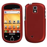 Titanium Solid Red Hard Protector Case Cover For Samsung Gravity Smart T589 ....