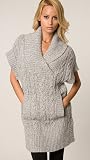 Juicy Couture - Juicy Couture Grey Cable Knit Tunic Sweater