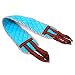 LissomPlume Women Exfoliating Back Scrub Massage Strap Rubbing Bath Shower Towel Blue