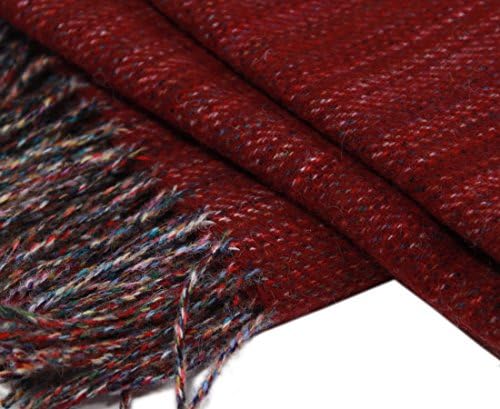 Lambswool Blanket Strawberry Red Made in Ireland