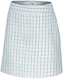 Adidas Women's ClimaCool Plaid Golf Skort (White/Mercury/Virtual Blue)