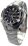 Seiko #SNJ013 Men's World Time Analog Digital Chronograph Alarm Watch