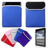 Forefront Cases® New iPad 3 Blue / Black Reversible Neoprene Case Cover Pouch For iPad 3 / 3rd Generation New iPad + SCREEN PROTECTOR Forefront Cases® New iPad 3 Blue / Black Reversible Neoprene Case Cover Pouch For iPad 3 / 3rd Generation New iPad + SCREEN PROTECTOR