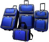 Travelers Choice  New Yorker 4 Piece Luggage Set Expandable,Royal Blue,One Size