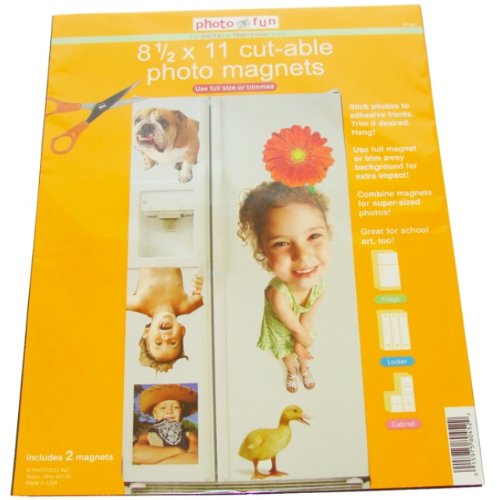 2pk Cut-Able Photo Magnets 8.5x11" Custom Self-Adhesive