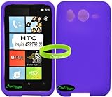 Premium Purple Silicon Skin Case for HTC Inspire 4G. CrazyOnDigital Retail  ....