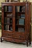 Heirloom 64h Double Bookcase With Glass Doors