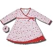 Children's Place Pink Hearts Nightgown with Matching Scrunchie