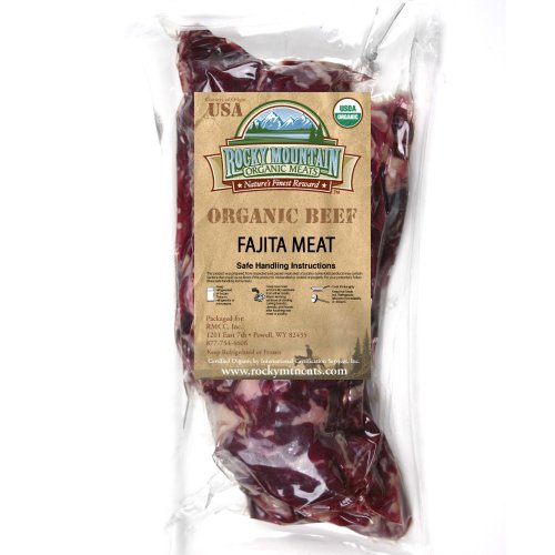 Organic Grass Fed Fajita Skirt Steak Strips ONE (1 lb. Package)