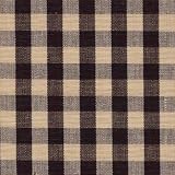 Town and Country Fabric by the Yard: Black & Tan Check Glenna Jean