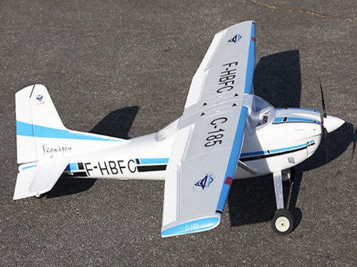 51NumaAHelL Large Scale Cessna 185 Radio Remote Control Electric RC Airplane RTF w/ Drop hinge Wing Flaps 2.4Ghz 6 Ch Radio Li Po Battery and Brushless Motor