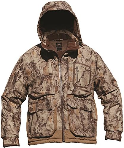 Natural Gear Cut Down 3-in-1 Duck Coat, Camo Waterfowl Jacket, Hunting Coat with Fleece Lining, 100% Dri Stalk Material