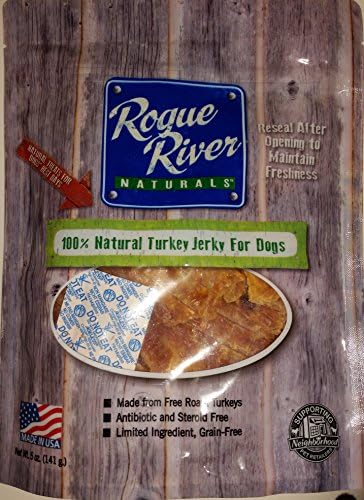 Rogue River Natural Turkey Jerky for Dogs 5oz
