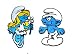 2pcs set of Smurf & Smurfette Cartoon Embroidered Iron On / Sew On Patch