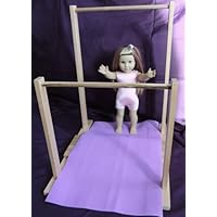 Gymnastics Uneven Bars and Mat fits 18 Inch American Girl Doll McKenna, Our Generation, Madame Alexander Made in USA