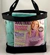 Clear Tote Bag with Interior Pocket and Zipper Closure (Black)
