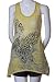 Sua Clothing Burn Out Jersey Butterfly Racerback Tank Top Green