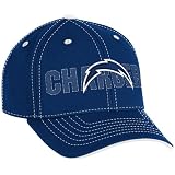 NFL Boy's End Zone Youth Structured Adjustable Hat - NE08B (San Diego Chargers, Youth 4-7)