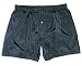 Silk Boxers - M - Sapphire Stripes - Royal Silk Boxer Shorts