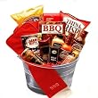 BBQ Food Gift Basket Featuring Budweiser Barbecue & Hot Wing Sauce - Great Fathers Day Gift Idea for Him