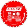Freud D0724X Diablo 7-1/4-Inch 24 Tooth ATB Carbide Framing Saw Blade with 5/8-Inch and Diamond Knockout Arbor
