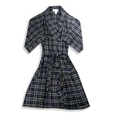 Natural Exchange by Alexander Lloyd - Mens Big And Tall Flannel Plaid Robe, Navy, Olive