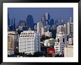 Skyline from Sukhumvit, Bangkok, Thailand Photography Framed Art Poster Print by Richard I'Anson, 49x39